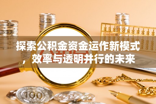 北区探索公积金资金运作新模式，效率与透明并行的未来