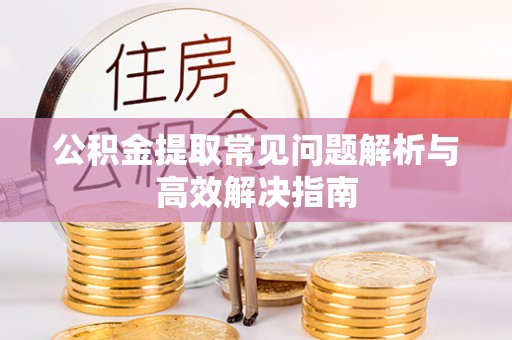 北区公积金提取常见问题解析与高效解决指南