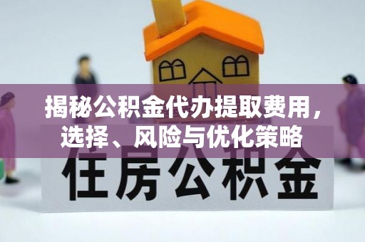 北区揭秘公积金代办提取费用，选择、风险与优化策略